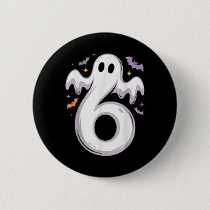 Rolig 6 Ghost Meme Halloween-kostym Matchande Desi Knapp