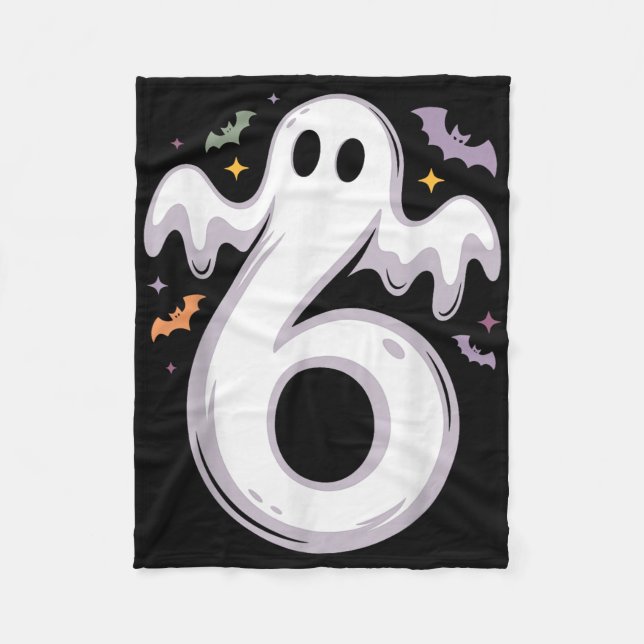 Rolig 6 Spöke Meme Halloween Kostym Matchande Desi Fleecefilt (Framsidan)