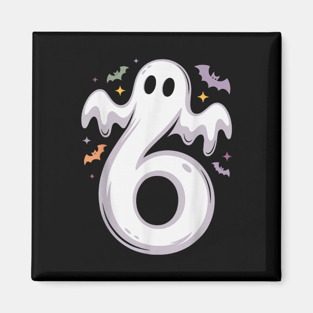 Rolig 6 Spöke Meme Halloween Kostym Matchande Desi Magnet (Framsidan)