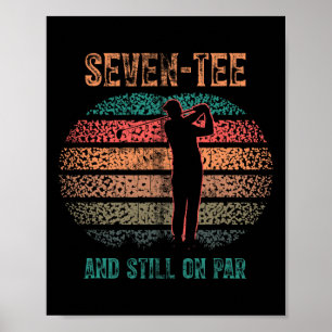 Rolig 70-årsdag Golf Puns Golfande 70-åring G Poster
