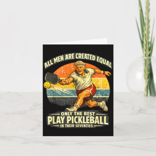 Rolig 70-årsdag pickleball-spelare 70 år gammal kort