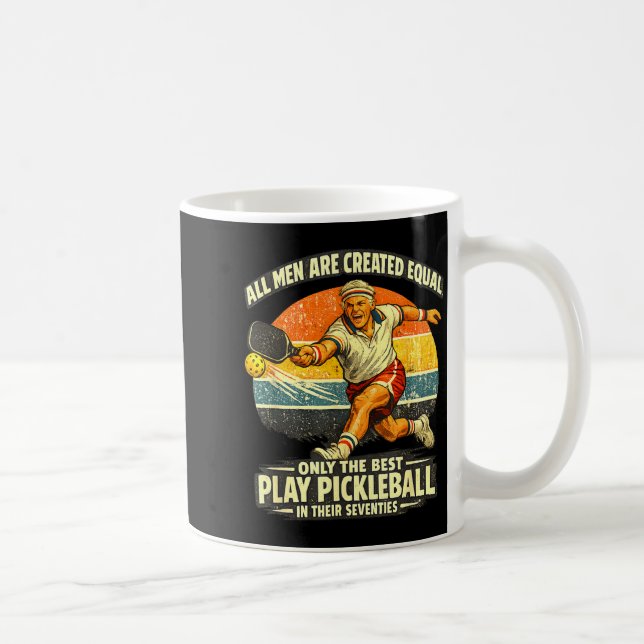 Rolig 70-årspresent till pickleballspelare som fyl kaffemugg (Höger)