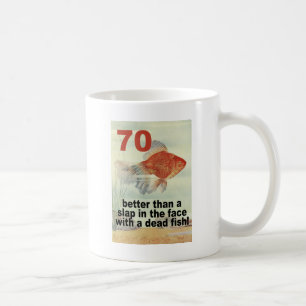 Rolig 70th födelsedag kaffemugg