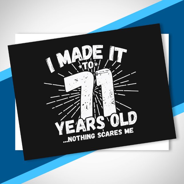 Rolig 71-årsdag Citat Sarcastic 71 år gammal Vykort (Skapare uppladdad)