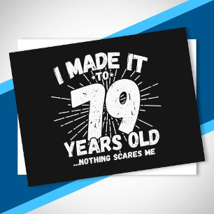 Rolig 79-årsdags Citat Sarksatisk 79-åring Vykort