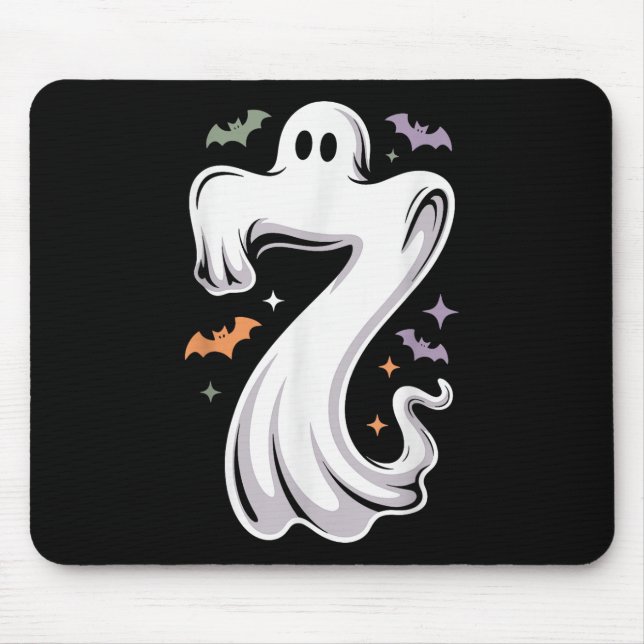 Rolig 7 Spöke Meme Halloween Kostym Matchande Desi Musmatta (Framsidan)