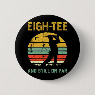 Rolig 80-årsdag Golf Puns Golfande 80-årig G Knapp