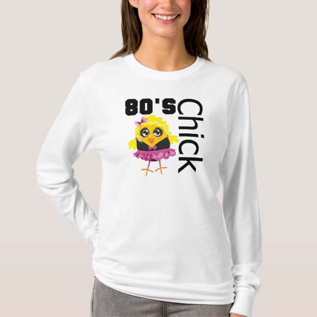 Rolig 80-talchick tee shirt (Framsida)