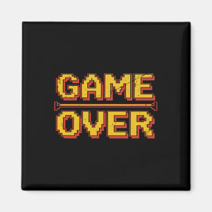 Rolig 80-tals Arkad Retro Nostalgi Gamer TV-spel Magnet