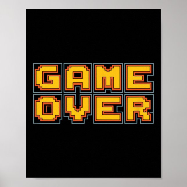 Rolig 80-tals Retro Arkadspel Nostalgi Gamer  Poster (Framsidan)