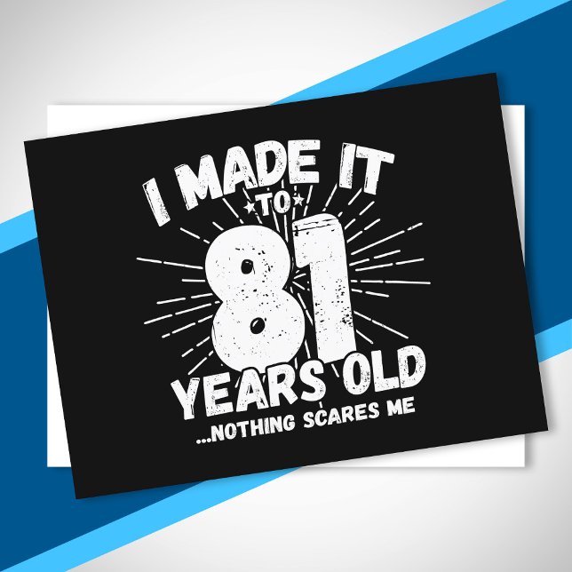 Rolig 81-årsdag Citat Sarcastic 81-åring Vykort (Skapare uppladdad)