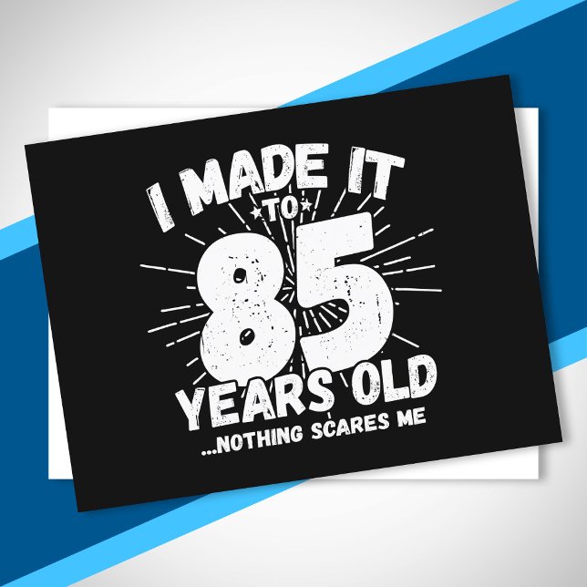 Rolig 85-årsfödelsedagscitat Sarksatisk 85-åring Vykort (Skapare uppladdad)