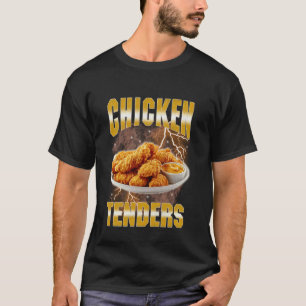 Rolig 90-tals Bootleg Grafisk Kycklingbitar Älskar T Shirt