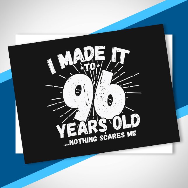 Rolig 96-årsfödelsedags Citat Sarksatisk 96-åring Vykort (Skapare uppladdad)