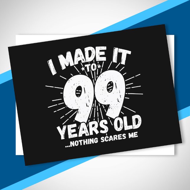 Rolig 99-årsdag Citat Sarksatisk 99-åring Vykort (Skapare uppladdad)