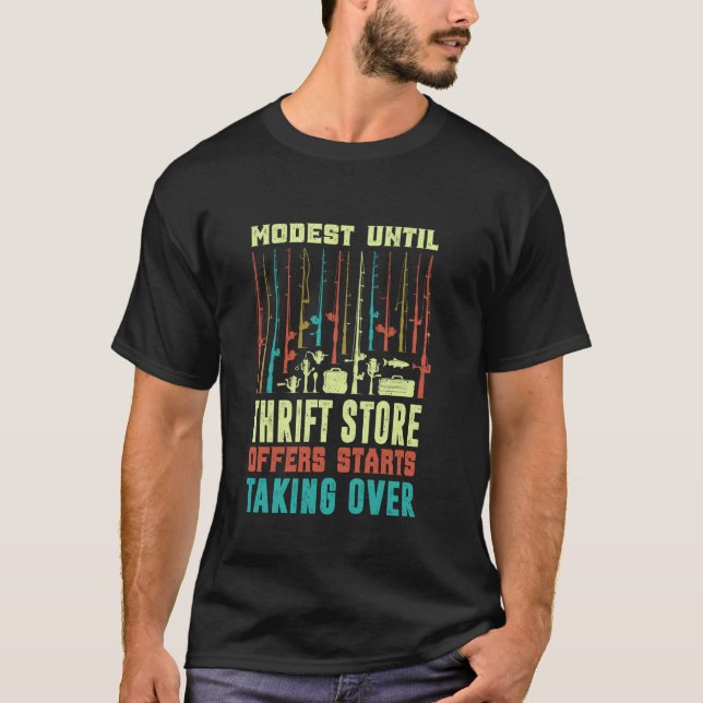Rolig Abborre Fiskare Fiske meme T Shirt (Framsida)