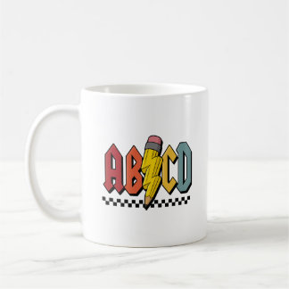 Rolig ABCD penn alfabet grafisk design Kaffemugg