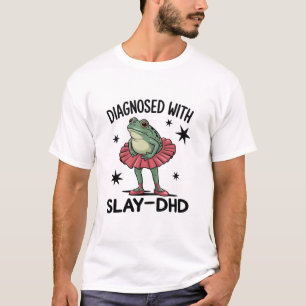 Rolig ADHD Groda Neurodivergent Meme Y2K Frogcore T Shirt