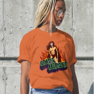 Rolig ADHD-kris Hjältinna Kaos Energi Retroserie T Shirt