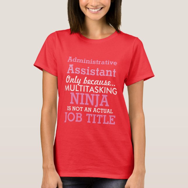 Rolig administrativ assistent tröja (Framsida)