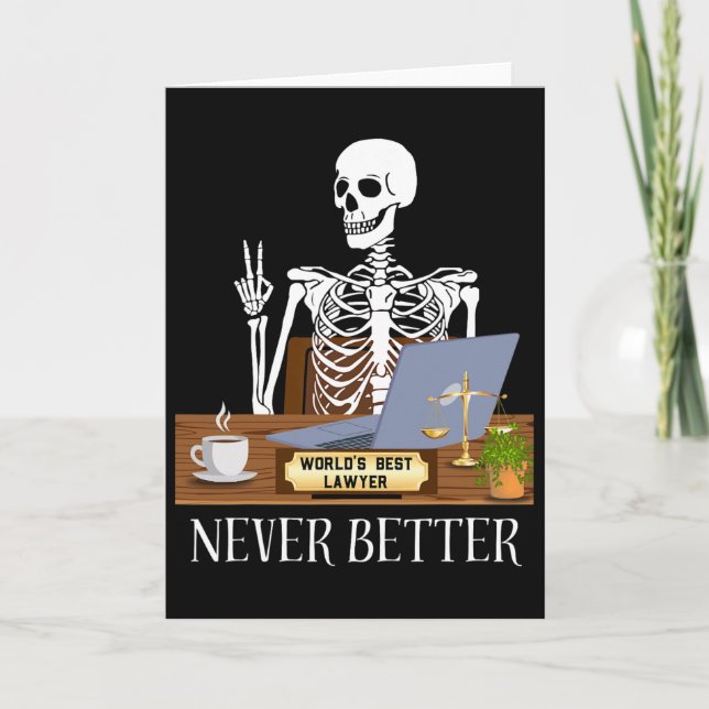 Rolig advokat Halloween  Kort (Framsida)