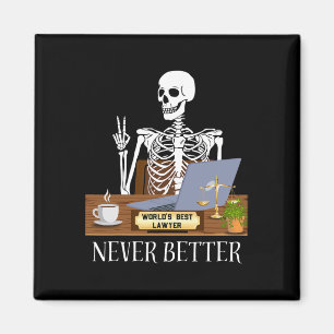 Rolig advokat Halloween Magnet