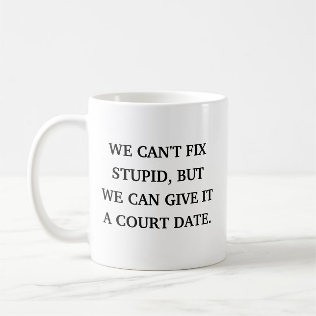 Rolig advokat Sarcastic  Kaffemugg (Vänster)