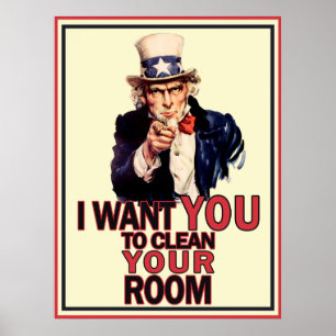 Rolig affisch för Uncle Sam