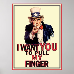 Rolig affisch för Uncle Sam