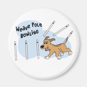 Rolig Agility för vävPoles hund Magnet