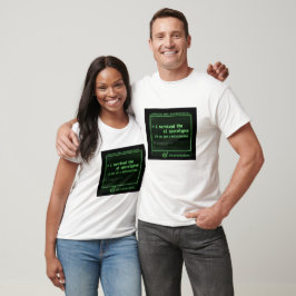 Rolig AI Apokalyps Överlevande Hallucinationstekni T Shirt