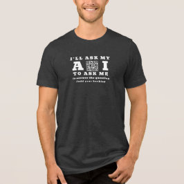 Rolig AI-startup-tech – 2 QR-kod Anpassad marknads T Shirt