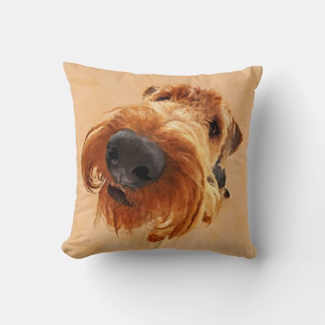 Rolig AiredaleTerrier Kudde (Framsida)