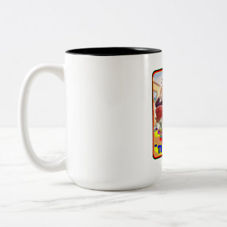 Rolig Aktiehandlare Kort squeeze Panik Teckning Två-Tonad Mugg