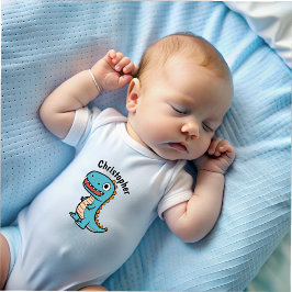 Rolig akvarell-dinosaurie-personligad t shirt