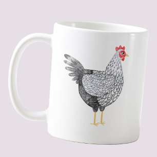 Rolig akvarell Wyandotte höna Kaffemugg