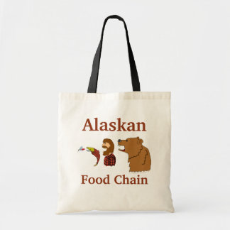 Rolig Alaska souvenirmat kedjar björnen och myggan Tygkasse