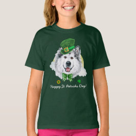 Rolig Alaskan Malamute Guld St. Patricks Day T Shirt