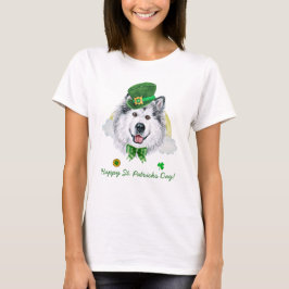 Rolig Alaskan Malamute Guld St. Patricks Day T Shirt
