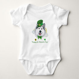 Rolig Alaskan Malamute Guld St. Patricks Day T Shirt