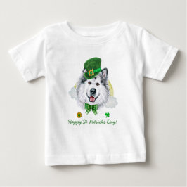 Rolig Alaskan Malamute Guld St. Patricks Day T Shirt