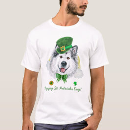 Rolig Alaskan Malamute Guld St. Patricks Day T Shirt