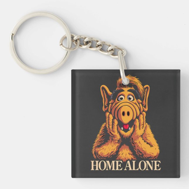 Rolig Alf Ensam Hemma Skrik Parodi 80-Tals Nostalg (Framsidan)