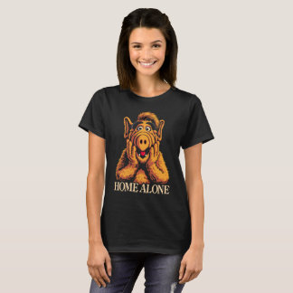 Rolig Alf Ensam Hemma Skrik Parodi 80-Tals Nostalg T Shirt