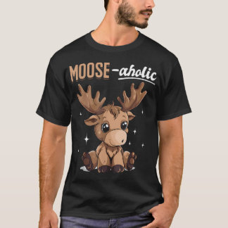 Rolig Älg Djur T Shirt