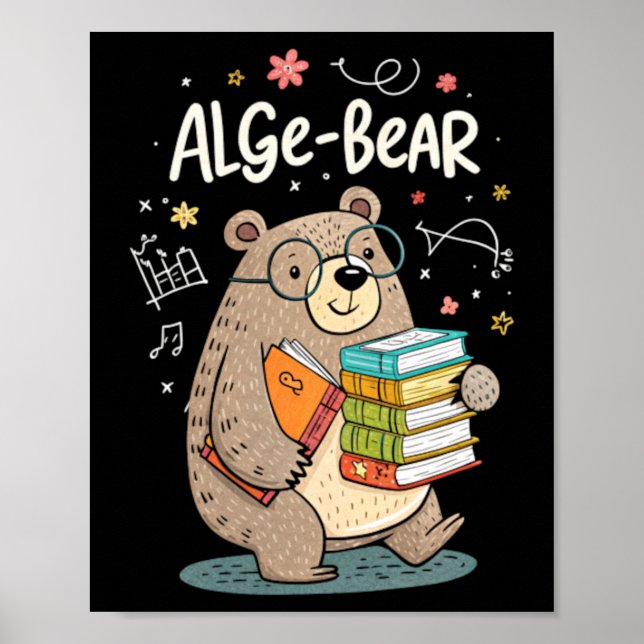 Rolig Algebra Björn Poster (Framsidan)