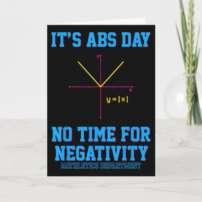Rolig Algebra Det är Abs Dag Matematiklärare Matem Kort (Framsida)