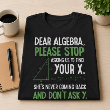 Rolig Algebra Matematiklärare Present Sluta Be Om
