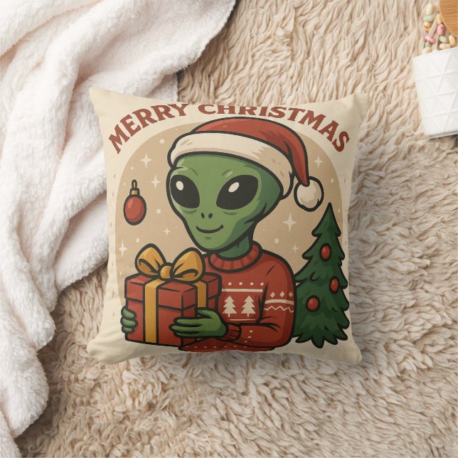 Rolig Alien God Jul Kudde (Filt)