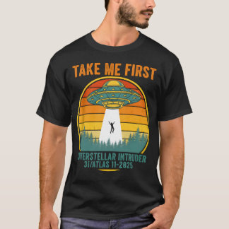 Rolig Alien Inkräktare 3I ATLAS Rymdobjektsteori T Shirt